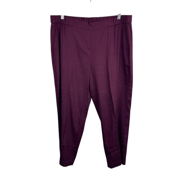 NWT J. Jill Linen Stretch Pull On Pants - Picture 1 of 6